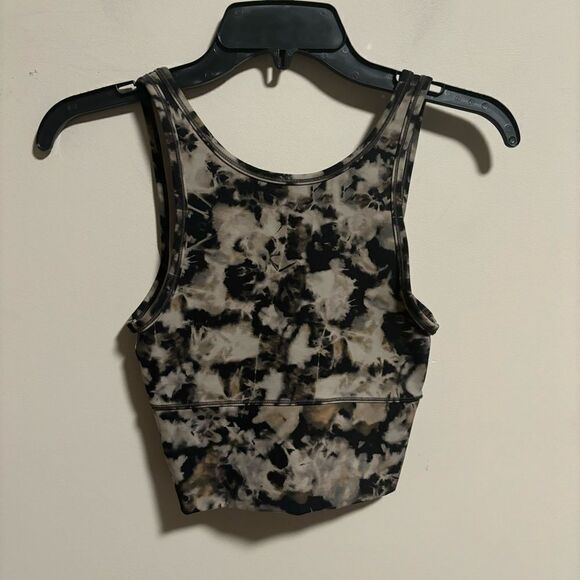 Lululemon Power Pivot Tank *Everlux Dispersed Light Raw Linen Multi- Size 2 - Picture 1 of 4